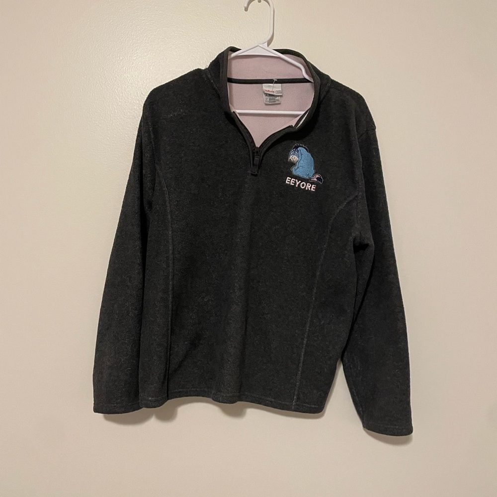Vintage Disney Eeyore Fleece Quarter Zip Pullover